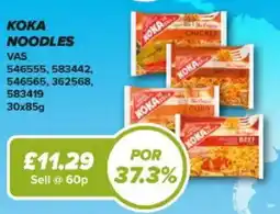 Bestway Koka noodles offer