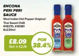 Bestway Encona peri peri sauce offer