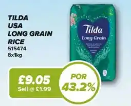 Bestway Tilda long grain rice offer