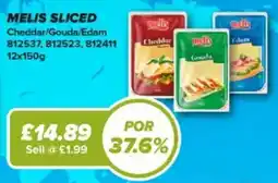 Bestway Melis sliced cheddar/gouda/edam offer