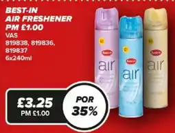Bestway Best-in air freshener offer