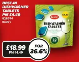 Bestway Best-in dishwasher tablets offer