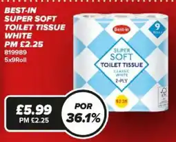 Bestway Best-in super soft toilet tissue offer