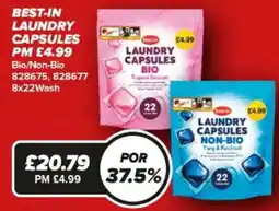 Bestway Best-in laundry capsules offer