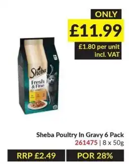 Musgrave MarketPlace Sheba Poultry in Gravy offer