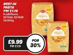 Bestway Best-in pasta fusilli/penne offer