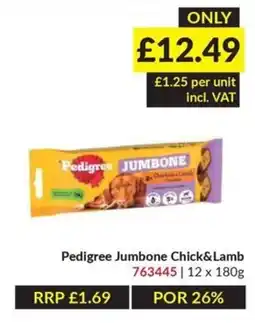 Musgrave MarketPlace Pedigree Jumbone Chick & Lamb offer