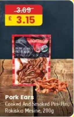 MyMINIMIX Pork Ears Cooked And Smoked Piri-Pin, Rokiskio Mesine offer