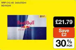 Booker Wholesale Red Bull energy drink offer