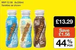 Booker Wholesale Grenade protein shake offer