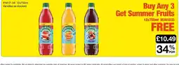 Booker Wholesale Robinsons summer fruits offer