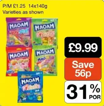 Booker Wholesale Maoam offer