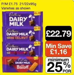Booker Wholesale Cadbury dairy milk offer