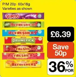 Booker Wholesale Vimto refreshers drumstick offer