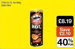 Booker Wholesale Pringles hot offer