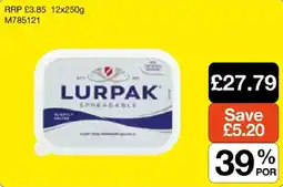 Booker Wholesale Lurpak spreadable offer