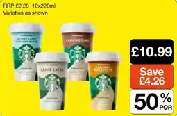 Booker Wholesale Starbucks coffee offer