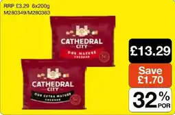 Booker Wholesale Cathedral City cheese offer
