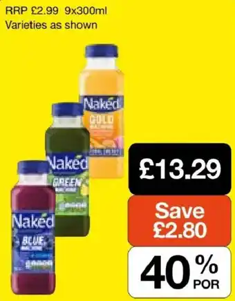 Booker Wholesale Naked juice offer