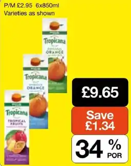 Booker Wholesale Tropicana tropical fruits offer