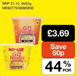 Booker Wholesale Go Noodles offer