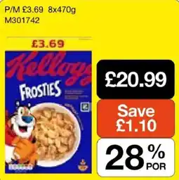 Booker Wholesale Kellogg's Frosties offer