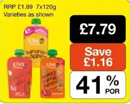 Booker Wholesale Ella's baby food pouches offer