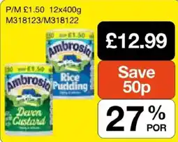 Booker Wholesale Ambrosia rice pudding offer