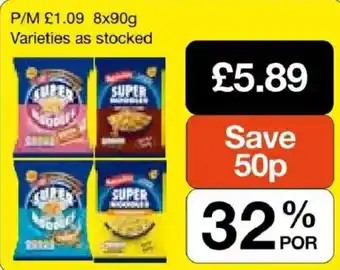 Booker Wholesale Super Noodles offer