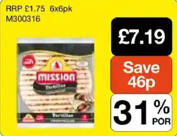 Booker Wholesale Mission tortillas offer