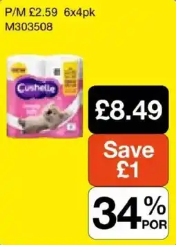 Booker Wholesale Cushelle toilet rolls offer