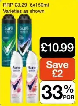 Booker Wholesale Sure deodorant offer