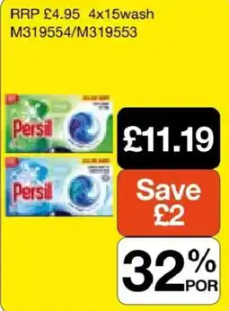 Booker Wholesale Persil 4x15wash offer