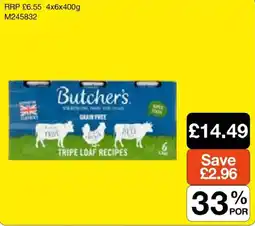 Booker Wholesale Butcher's tripe loaf recipes offer