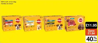 Booker Wholesale Pedigree dog food offer