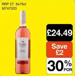 Booker Wholesale Gallo rosé offer