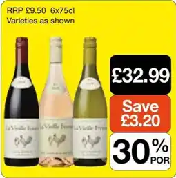 Booker Wholesale La Vieille Ferme wine offer