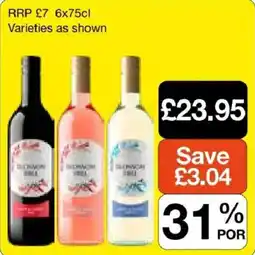 Booker Wholesale Delmon Hill wine offer