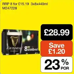 Booker Wholesale Guinness offer