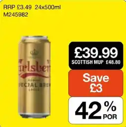 Booker Wholesale Carlsberg special beer offer