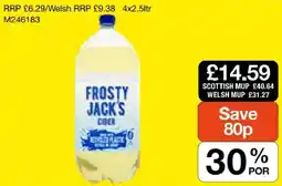 Booker Wholesale Frosty Jack's cider offer