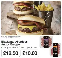 Makro Blackgate aberdeen angus burgers offer