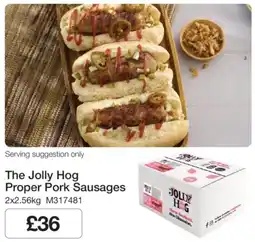Makro The Jolly Hog Proper Pork Sausages offer