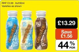 Makro Grenade protein shake offer