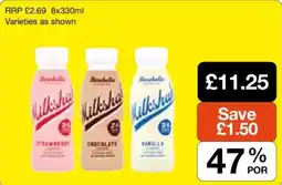 Makro Bambella milkshakes offer