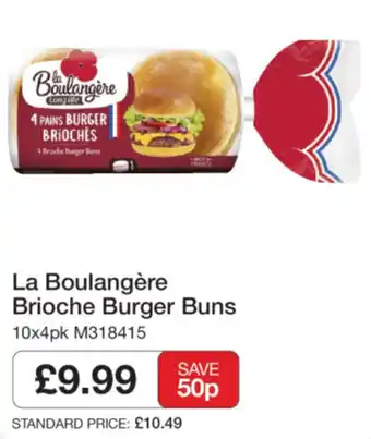 La Boulangerie brioche burger buns