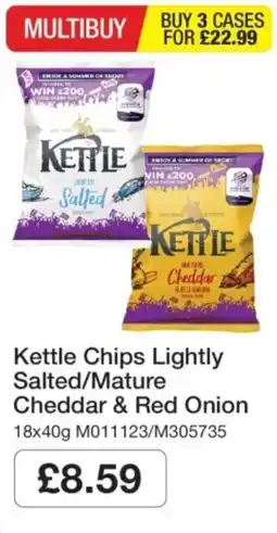 Makro Kettle Chips Lightly Salted/Mature Cheddar & Red Onion offer