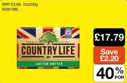 Makro Country Life salted butter offer