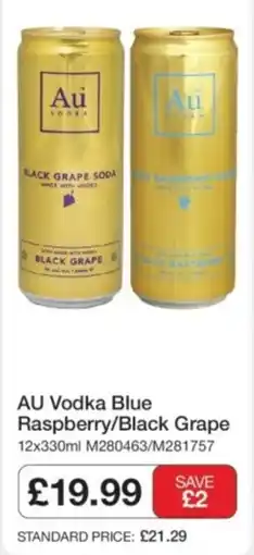 Makro Au Vodka Blue Raspberry/Black Grape offer
