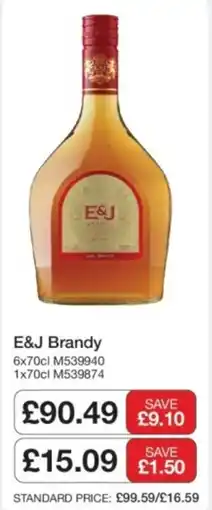 Makro E&J Brandy offer